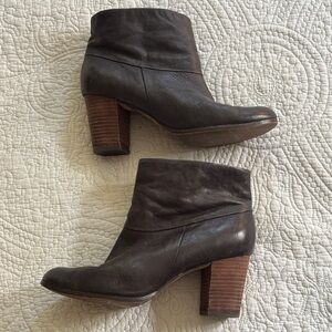 Cole Haan Black Ankle Boots Mid Heel